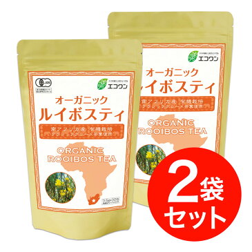 有機 オーガニック ルイボスティ ティーバッグ 30包入×2 （60杯分） クラシックグレード ノンカフェイン エコワン 賞味期限2022年12月17日以降