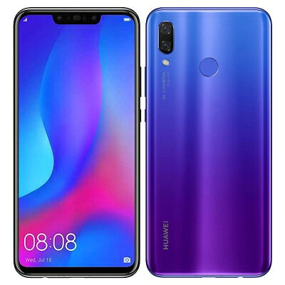 楽天市場】huawei nova3 128gb アイリスパープルの通販