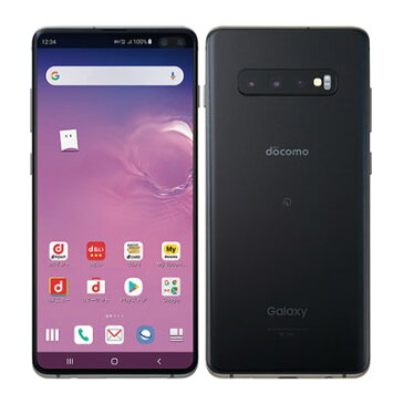 【SIMロック解除済】docomo Galaxy S10+ (Plus) SC-04L プリズムブラック SAMSUNG 当社3ヶ月間保証 中古 【 中古スマホとタブレット販売のイオシス 】
