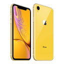 【SIMロック解除済】au iPhoneXR A2106 (MT082J/A) 64GB イエロー Apple 当社3ヶ月間保証 中古 【 中古スマホとタブレッ...