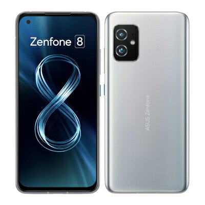 ASUS Zenfone8 ZS590KS-SL128S8 Silver ASUS 当社3ヶ月間保証 中古 携帯少年