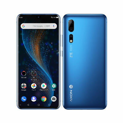 【ネットワーク利用制限▲】SoftBank Axon10 Pro 5G 902ZT Blue ZTE 当社3ヶ月間保証 中古 携帯少年