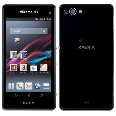 docomo Xperia Z1f SO-02F ブラック 中古 スマホ 白ロム 本体中古 Xperia Z1f SO-02F ブラック d...