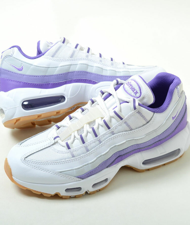 NIKE AIR MAX 95 メンズ スニーカー ホワイト パープル dq3982-101m