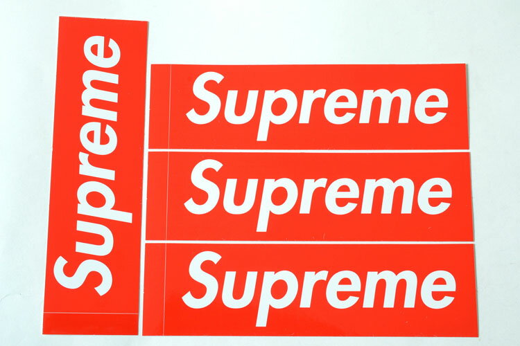 4枚セット 定番★Supreme シュプリーム ステッカー　ボックスロゴ