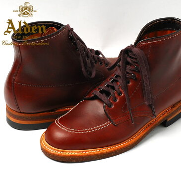 【送料無料】Alden Men's Indy Boot High Top Blucher Workboot Style#:403★オールデン　ブラウン　ショート★本革 シューズ★