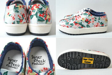 【送料無料】Suger Freak Footwear CORIOSITY FREAK シュガーフリークフットウェア 厚底 花柄 グリーン かわいい 子供靴 キッズ