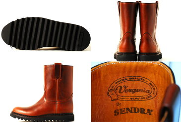 【送料無料】【855】【セレクトショップ取扱い】Verginia MENS BOOTS　BROWNヴァージニア メンズ ブーツ ブラウン【YDKG-tk】【円高還元】【sep_pt】