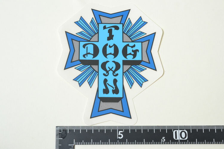 DOGTOWN BLUE CROSS LOGO STICKER ドッグタウン ステッカー ブルー 1