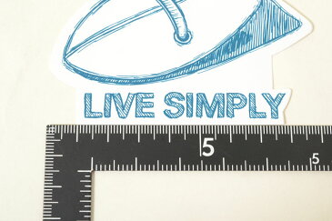 patagonia sticker パタゴニア ステッカー Live simply