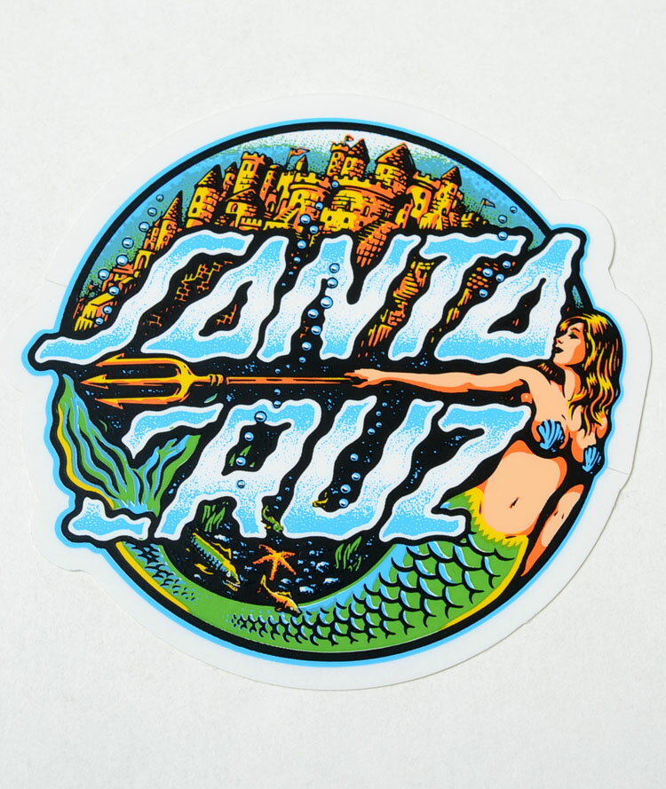 SANTACRUZ STICKER サンタクルズ ステッカー MERMAID DOT マーメイド