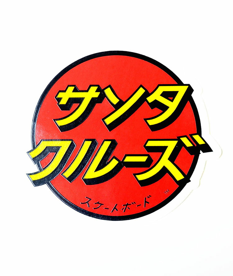 SANTACRUZ STICKER サンタクルズ ステッカー レッド カタカナ 1