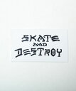 THRASHER SKATE AND DESTROY STICKERS スラッシャー スケート アンド デストロイ ステッカー ブラック