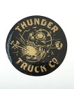 THUNDER TRACK CO STICKER サンダー トラック ステッカー サークル ブラック