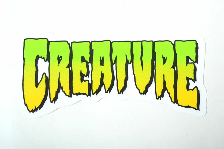 CREATURE Sticker クリーチャー スケート ステッカー グリーン イエロー