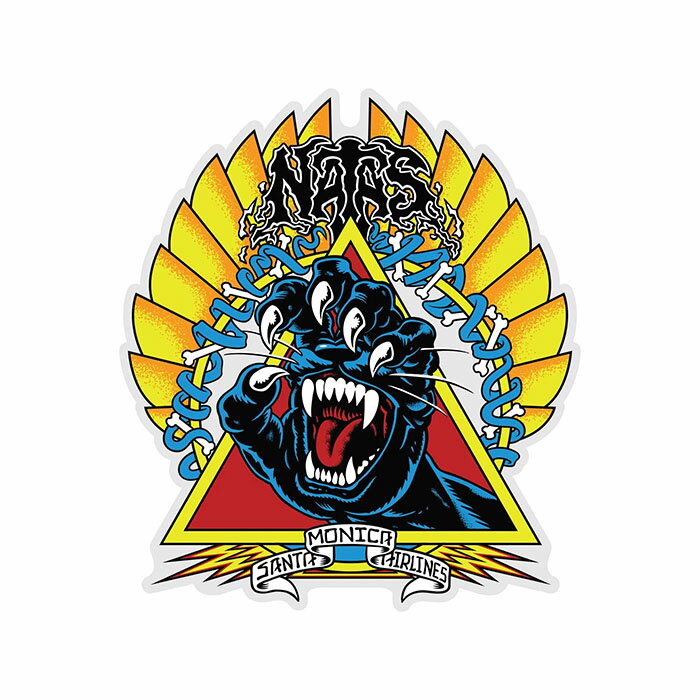 SANTACRUZ NATAS SCREAMING PANTHER STICKER サンタクルズ ナタズ スクリーミング パンサー ステッカー マルチ