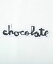 CHOCOLATE STICKER チョコレート ステッカー ブラック 小サイズ