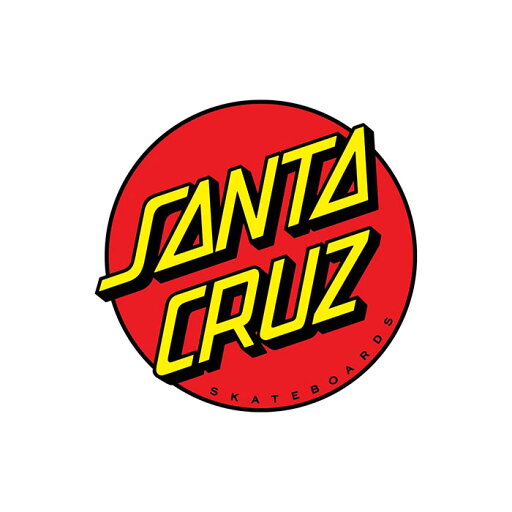 SANTACRUZ STICKER サンタクルズ ステッカー レッドイエロー SANTACRUZ STICKER サンタクルズ ステッカー レッドイエロー