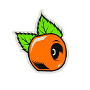 OJ WHEELS STICKER オージェー ウィール ステッカー オレンジグリーン