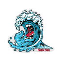 SANTACRUZ SCREMING WAVE STICKER サンタクルズ スクリーミング ウェーブ ステッカー ブルー