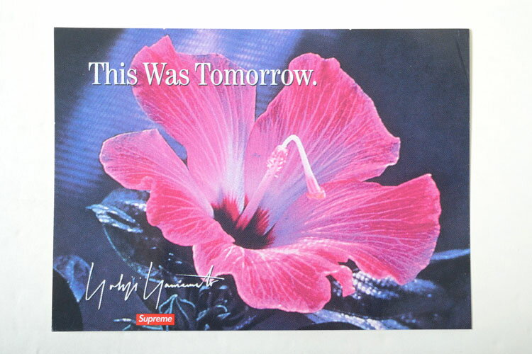 Supreme Yohji Yamamoto This Was Tomorrow Sticker シュプリーム ヨウジ ヤマモト This Was Tomorrow ステッカー