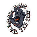 SANTACRUZ TIL THE END HAND STICKER サンタクルズ ティル ジ エンド ステッカー グレー