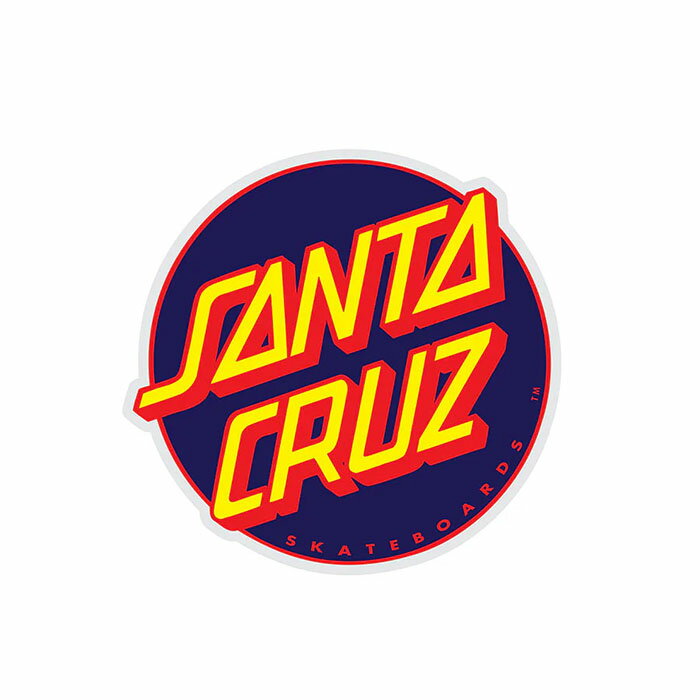SANTACRUZ STICKER サンタクルズ ス ステッカー ブルーイエロー
