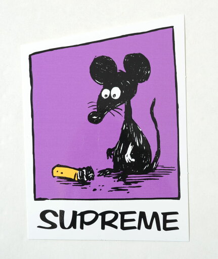 Supreme Mouse Sticker シュプリーム マウス ステッカーパープル 紫 Supreme Mouse Sticker シュプリーム マウス ステッカーパープル 紫
