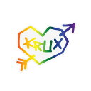 KRUX RAINBOW HEART STICKER クラックス レインボー ハート ステッカー マルチ