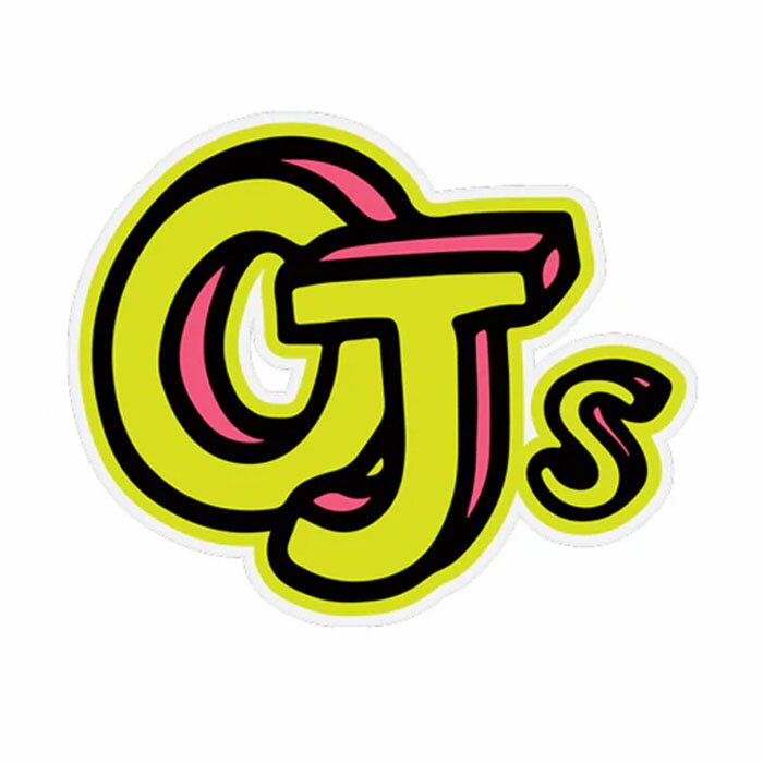 OJ WHEELS STICKER オージェー ウィール ステッカー イエロー