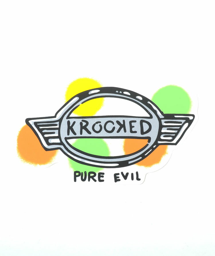 KROOKED PURE EVIL STICKER å 륭å  ƥå