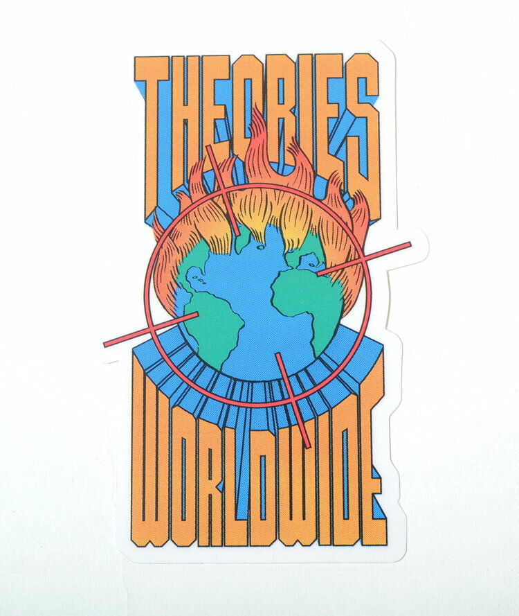 ■商品説明 THEORIES WORLD WIDE STICKER セオリーズ ワールド ワイド ステッカー THEORIESのスケートステッカーになります。 ■サイズ 縦約11.3cm×横約6.5cm ※商品の画像につきましてはお客様がご利用になられるモニターの色の違いや光の関係により実際の商品の色合いと異なる場合がございます。予めご了承ください。THEORIES WORLD WIDE STICKER セオリーズ ワールド ワイド ステッカー