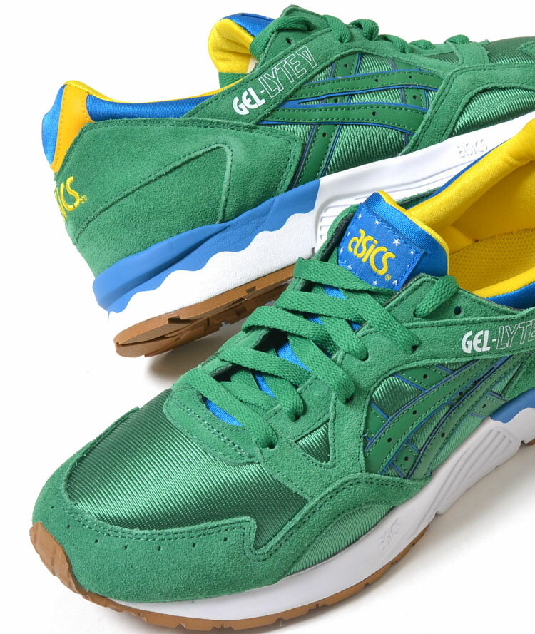 【楽天市場】ASICS GEL-LYTE V アシックス ゲル ライト V グリーン×イエロー メンズ スニーカー：honey（ハニー）