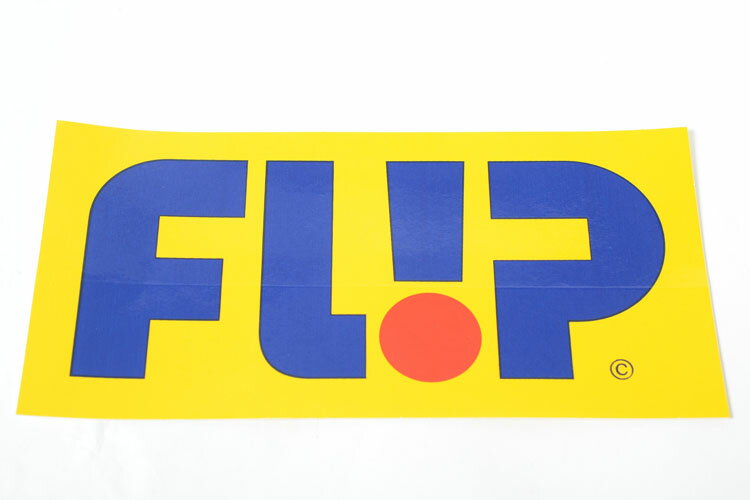 FLIP sticker フリップ ステッカー イエロー 大