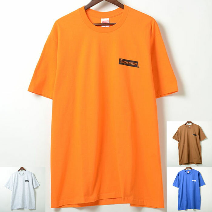 シュプリーム 【並行輸入品】Supreme Static Tee メンズ ティシャツ 半袖 グレー ブラウン オレンジ ブルー M L 全6色