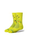 STANCE KIDS スタンス キッズ 3D GRINCH KIDS 3D グリンチ THE GRINCH Socks ソックス 靴下 ストリート スケーター スケート グリーン 子供 男の子 女の子 3dgrinchkids