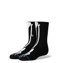 STANCE BONES KIDS CREW SOCKS スタンス ボーンズ キッズ クルー ソックス ブラック boneskids