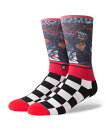 STANCE スタンス Socks ソックス LIQUID SWORDS メンズ レッド 靴下 ストリート スケーター スケート バスケット liquidswords