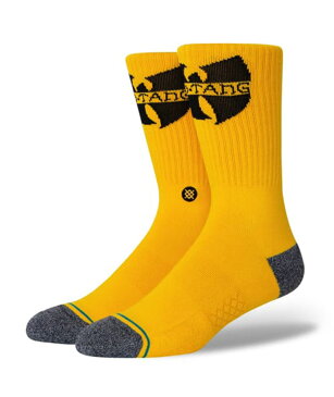 STANCE スタンス Socks ソックス THE WU WU-TANG ザ ウー ウータン メンズ イエロー 靴下 ストリート スケーター スケート バスケット thewu