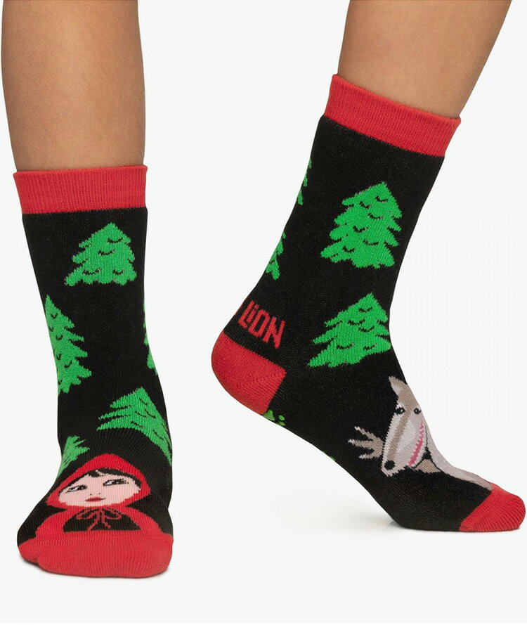 JIMMY LION KIDS LITTLE RED Socks ジミーライオン キッズ リトル レッド ソックス 靴下 ブラック 黒 kids キッズ 子供 女の子 男の子 14cm-20cm 3