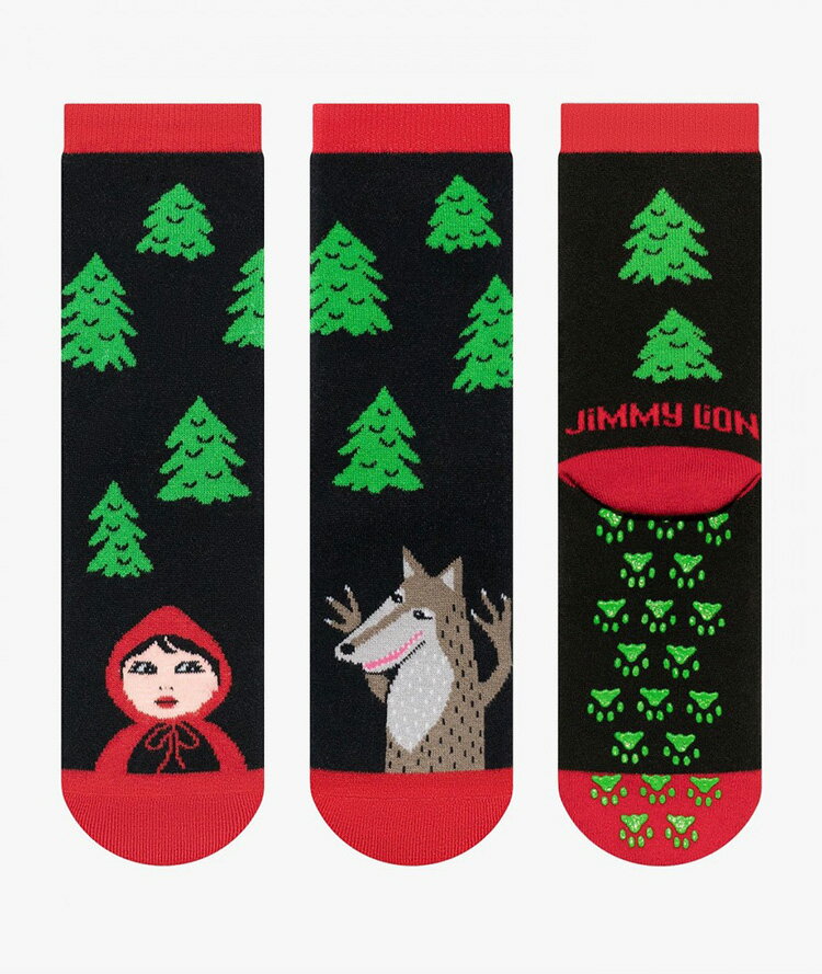 JIMMY LION KIDS LITTLE RED Socks ジミーライオン キッズ リトル レッド ソックス 靴下 ブラック 黒 kids キッズ 子供 女の子 男の子 14cm-20cm 1