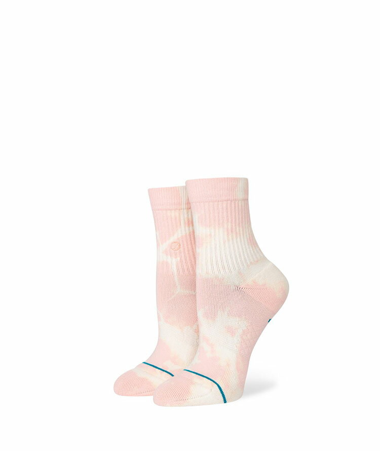 STANCE RELEVANT QTR Socks スタンス レリヴァント QTR ソックス ピンク タイダイ 靴下 ストリート スケーター スケート レディース relevantqtr