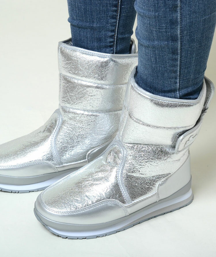 ラバーダック RUBBERDUCK BOOT シルバー レディース rdcrackedmetallic-slv