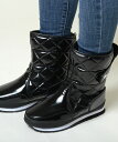 ラバーダック RUBBERDUCK BOOT ブラック パテント レディース rdquiltedpatentpu-blk