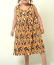 Jim Thompson ジム トンプソン 鳥 動物 ワンピース オレンジベビー KIDS キッズ 子供服 2歳 3歳 4歳 5歳 女の子誕生日 プレゼント