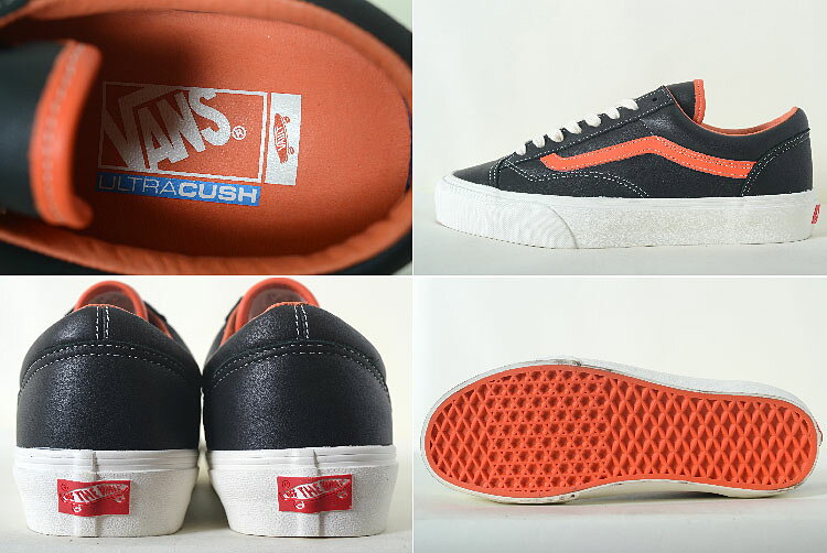 VANS STYLE 36 VLT LX バンズ ヴァンズ スタイル 36 ボルト LX ブラックxオレンジ ...