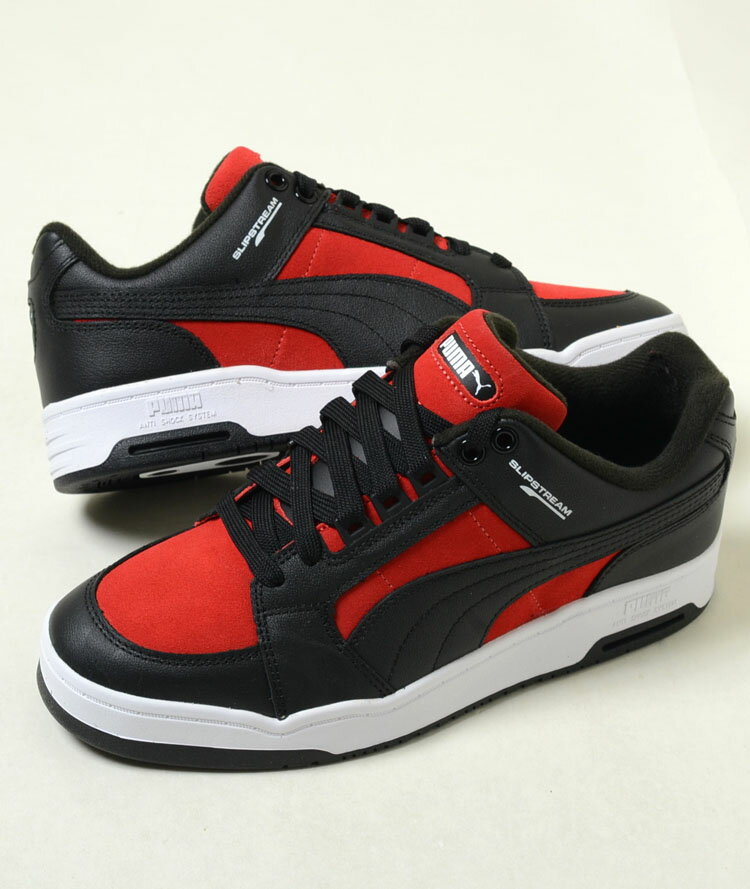 PUMA SLIPSTREAM LO RETRO TEAMS プーマ スリップストリーム ロウ レトロ チーム ブラック×レッド 黒×赤 メンズ スニーカー 387207-01