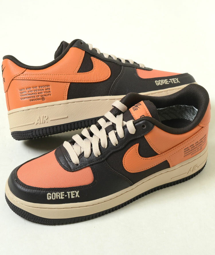 NIKE AIR FORCE 1 GTX ナイキ エアフォース 1 ゴアテックス オレンジ×ブラウン 茶 メンズ スニーカー do2760-220