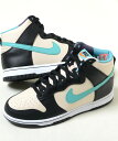 NIKE DUNK HI RETORO EMB ナイキ ダンク ハイ レトロ EMB パールホワイト×ブラック 白×黒 ベージュ メンズ スニーカー do9455-200