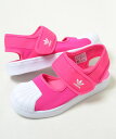 【17cm-22cm】adidas SST 360 SANDAL C アディダス スーパースター 360 C サンダル ピンク×ホワイト ベビー BABY キッズ KIDS ジュニア Jr スニーカー サンダル 子供靴 fv7585